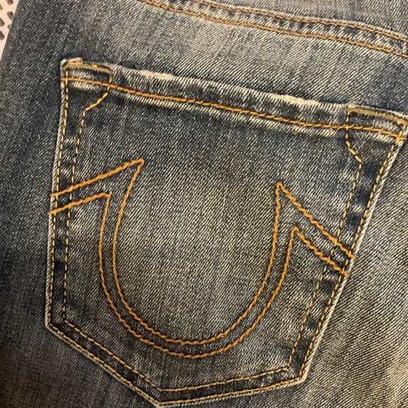 10. True Religion Mid Rise Super Skinny Classic Blue Jeans Size 27 - Picture 15 of 15